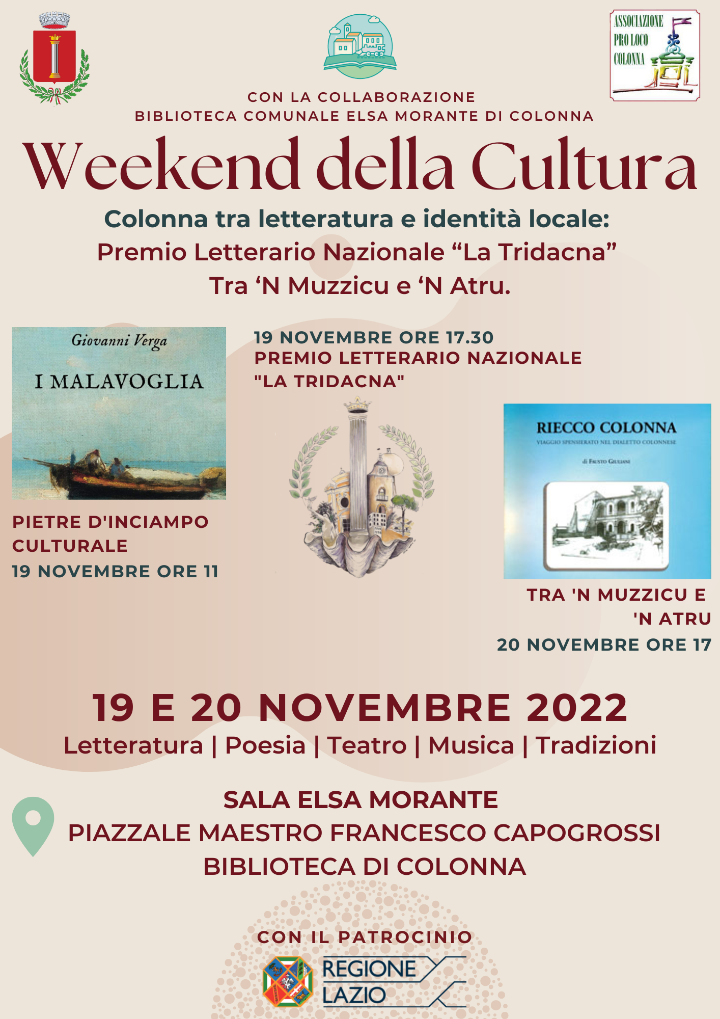 Weekend della Cultura: Colonna tra letteratura e identità locale