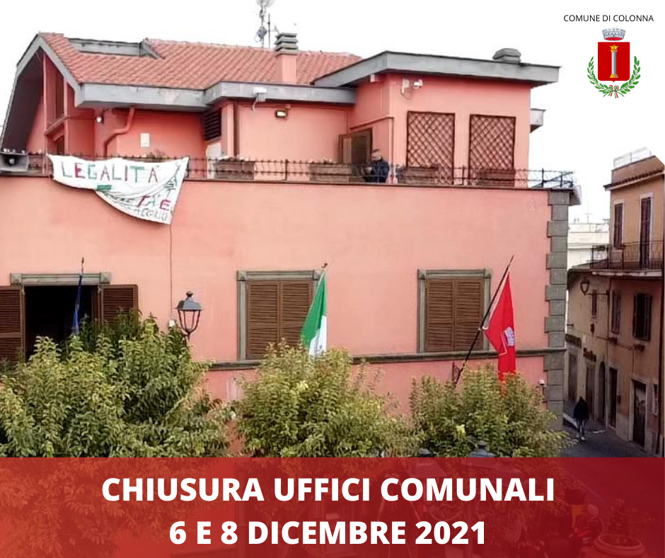 Avviso chiusura uffici comunali