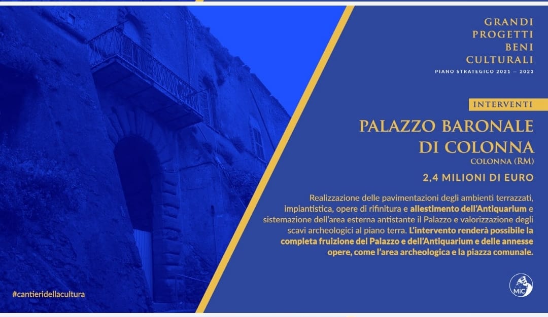 Un nuovo finanziamento per il completamento di palazzo colonna