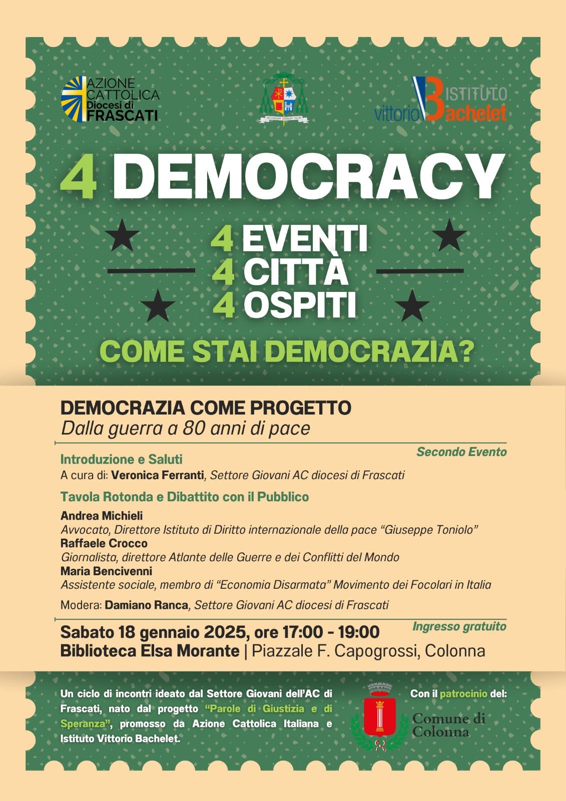 4 Democracy Democrazia come Progetto