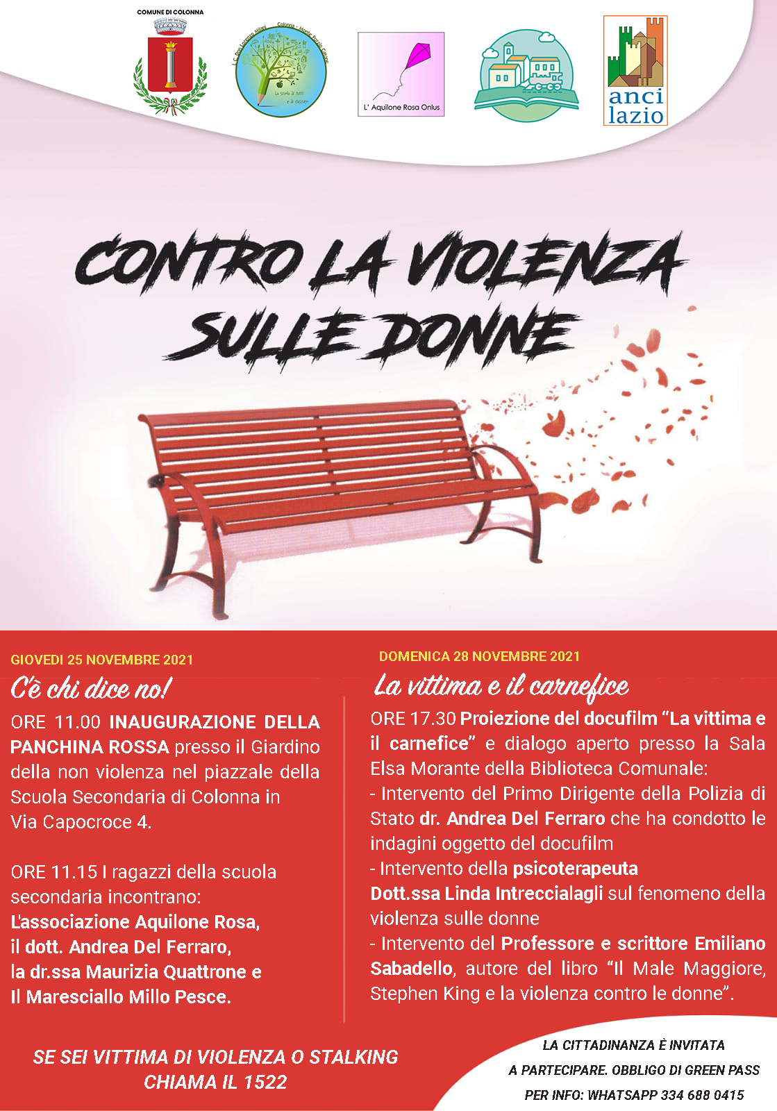 25 Novembre: C'è Chi Dice No!