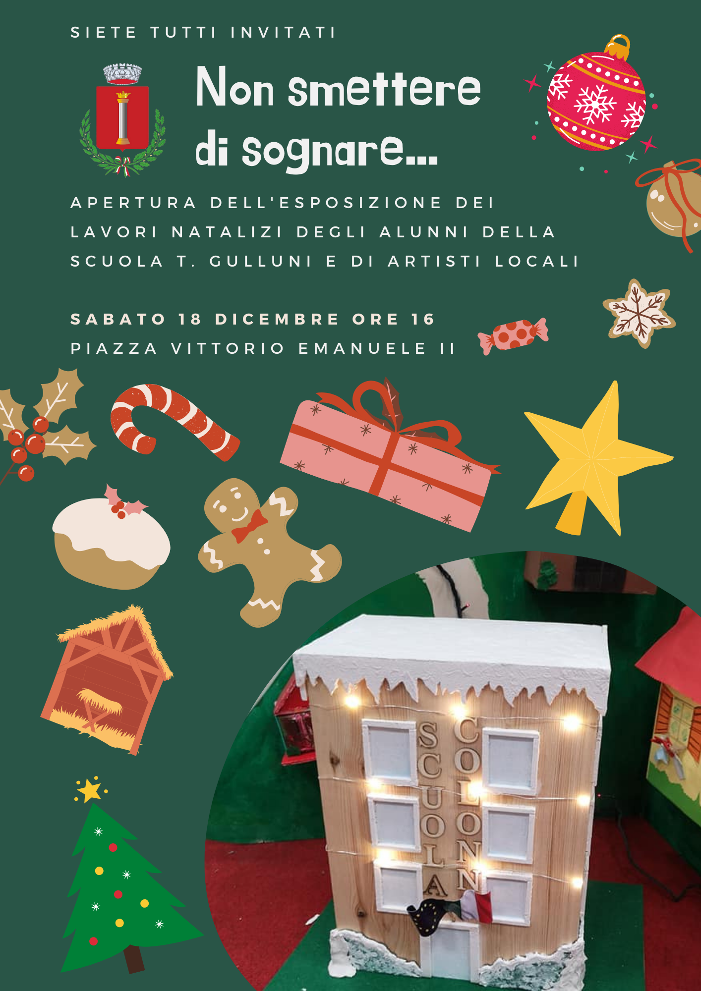 Non Smettere di Sognare: apertura mostra natalizia