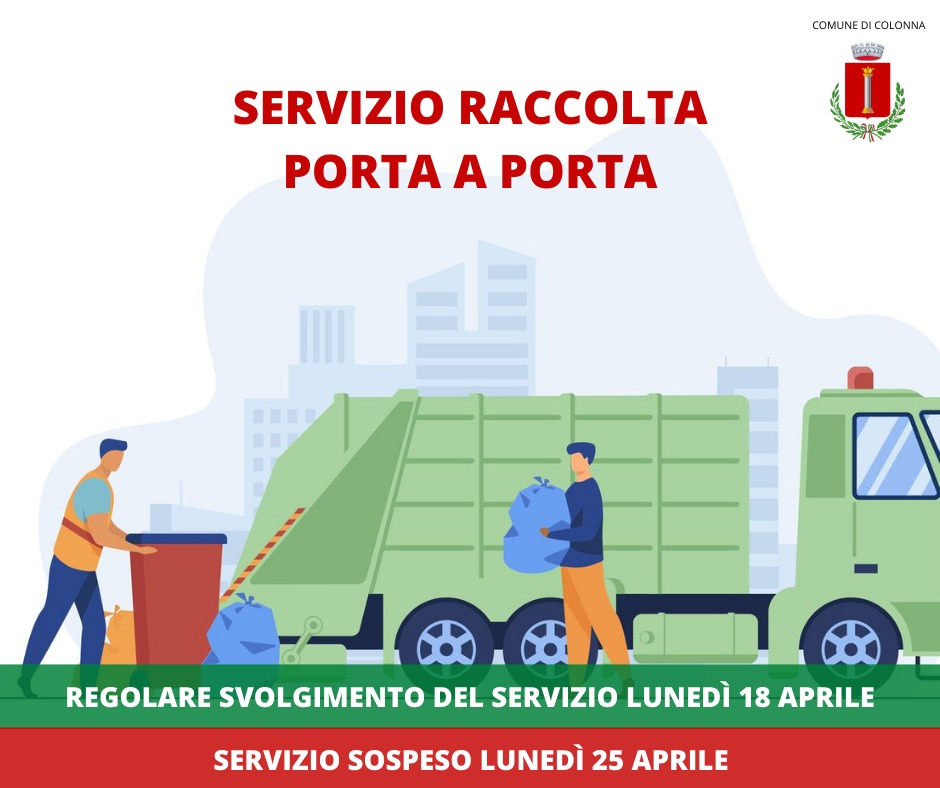 Servizio Raccolta Porta a Porta - Festività aprile