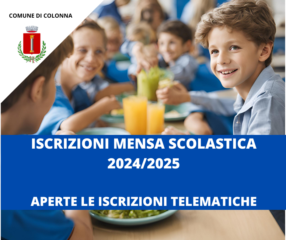 Iscrizione al servizio di ristorazione scolastica 2024/2025