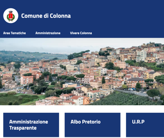 Comunicato: Online il nuovo sito istituzionale del Comune di Colonna