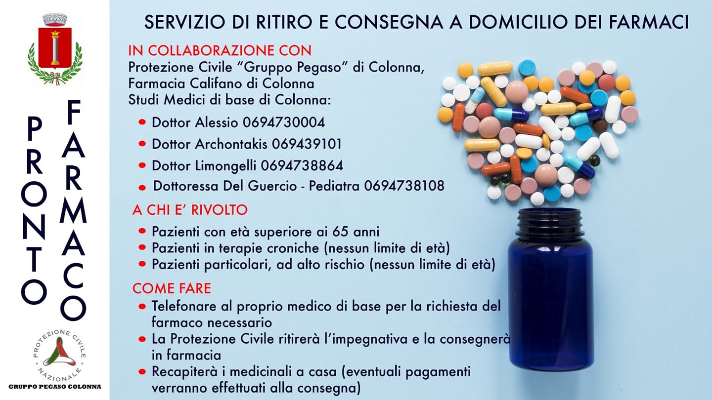 CODIV19: Servizio di Pronto Farmaco
