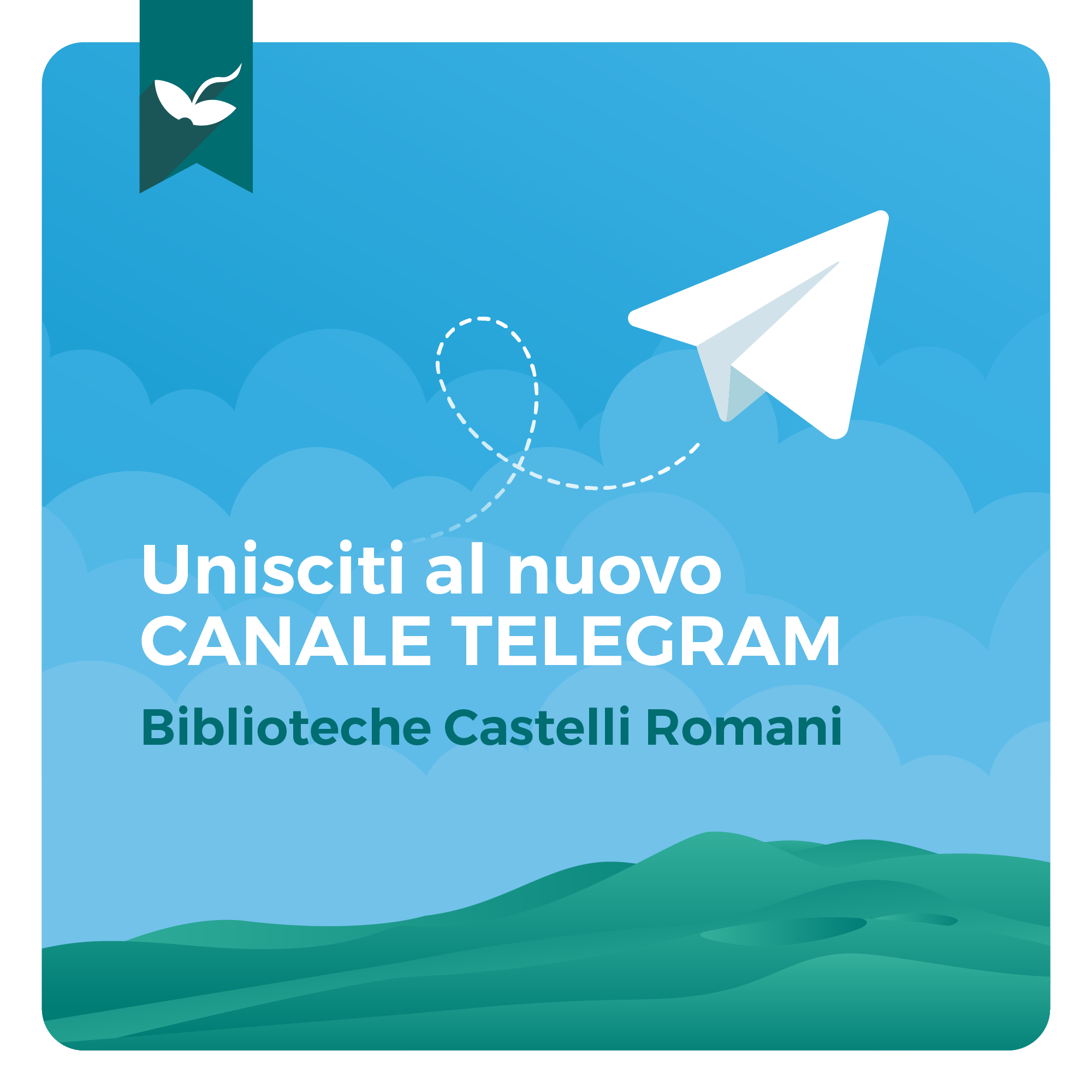 Biblioteche Castelli Romani: la nuova piazza virtuale è Telegram!