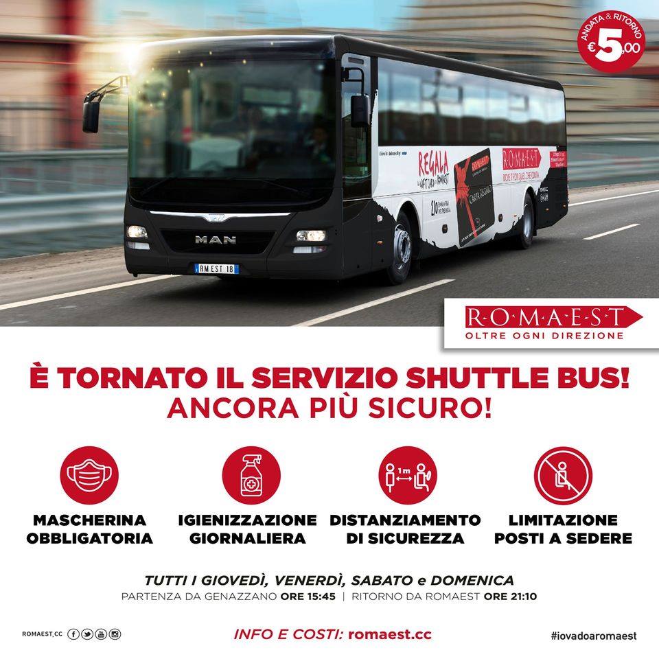 C.C. RomaEst: Servizio Navetta
