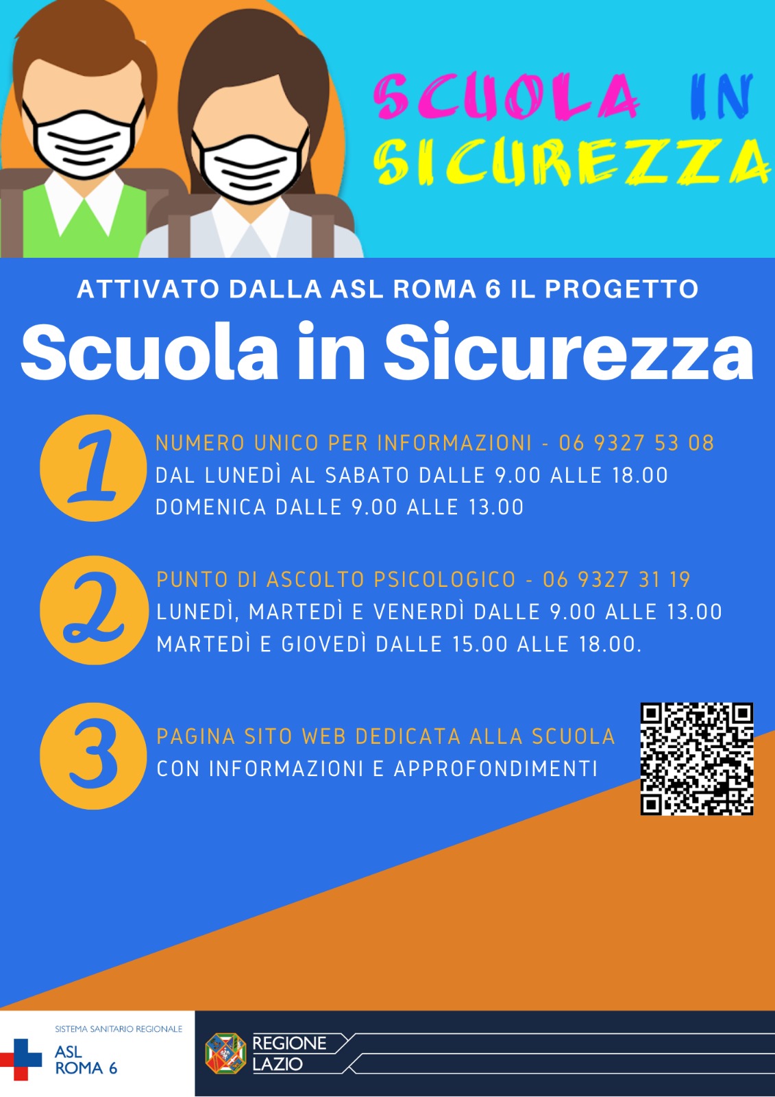 Al via il progetto "SCUOLA IN SICUREZZA" della ASL Roma 6