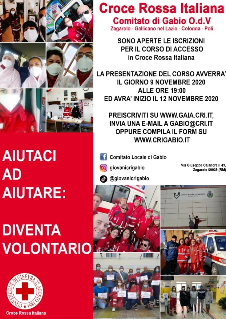 Corso di accesso in Croce Rossa Italiana