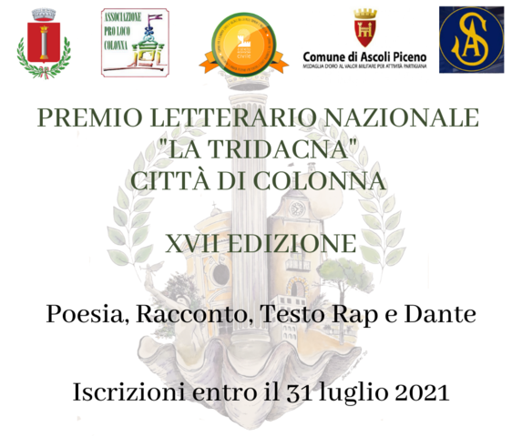 Premio Letterario Nazionale La Tridacna Città di Colonna XVII EDIZIONE 2021