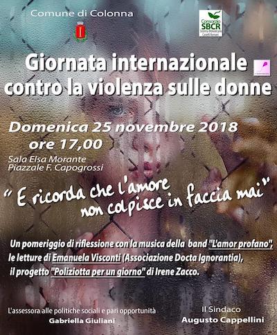 Giornata internazionale contro la violenza sulle donne 2018